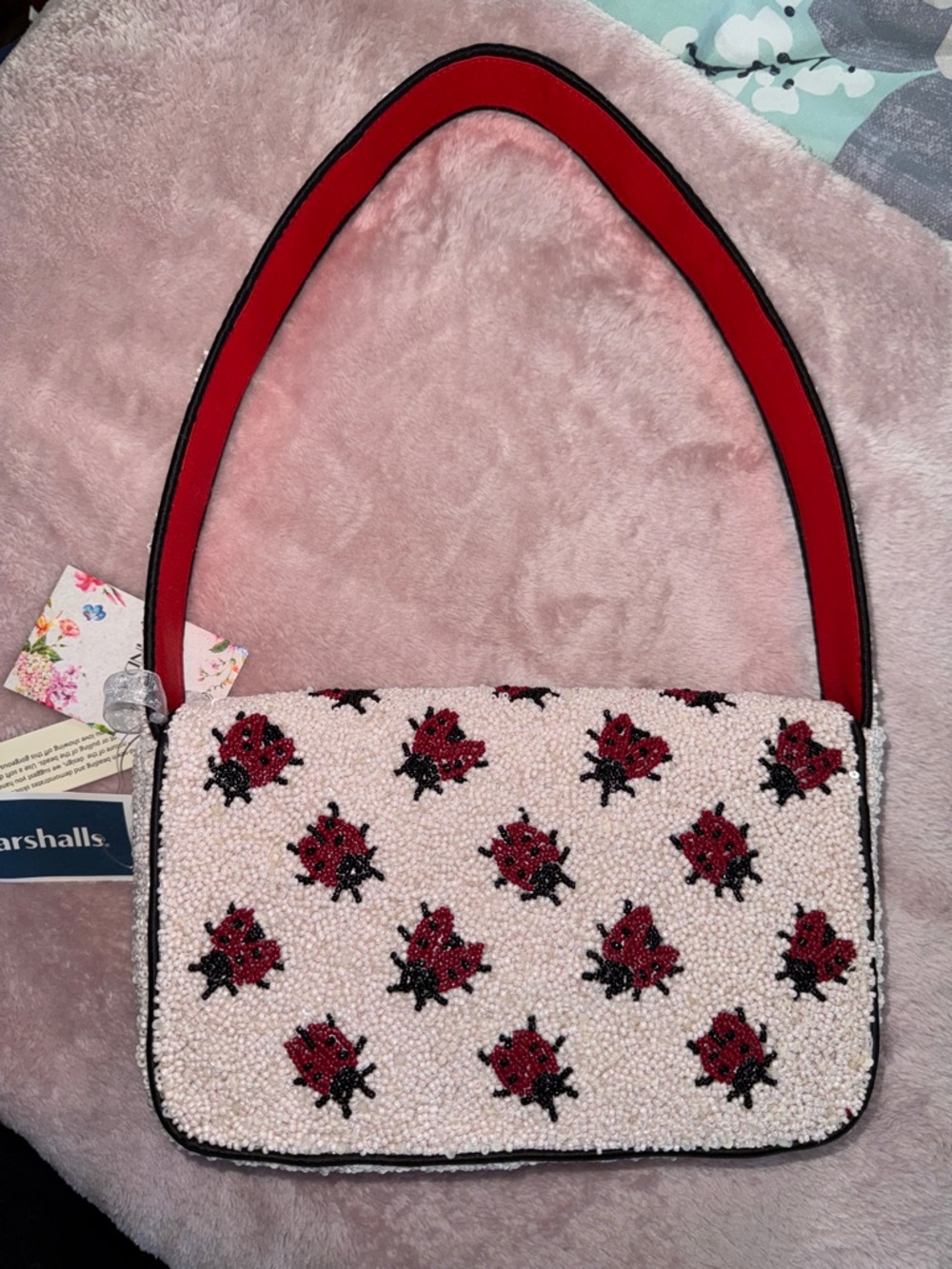 Viral beaded bag ladybugs NWT - Picture 5 of 13